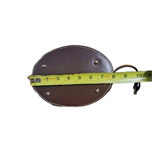 Dooney and Bourke O Ring Hobo Brown Nubuck Leather Bag Magnetic Closure Lined - Picture 15 of 16